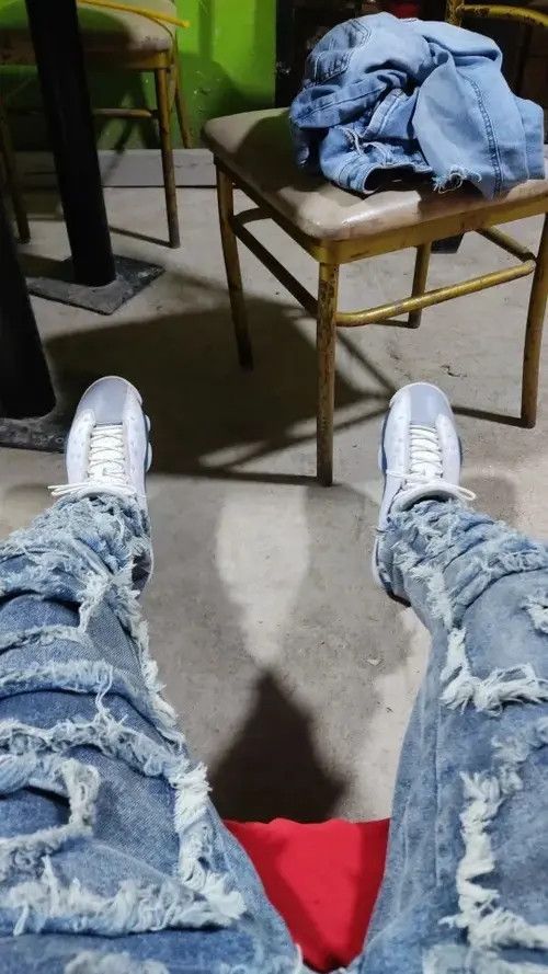 Jean Y2K Streetwear Baggy Ripped Jeans Size US 32 / EU 48 - 4 Thumbnail