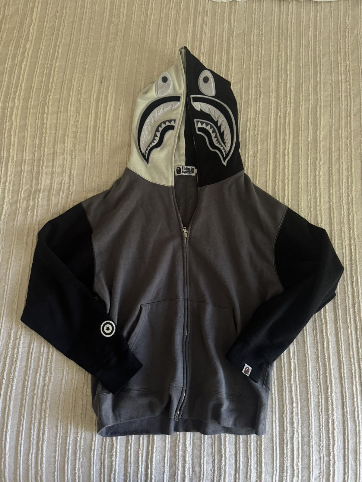 Bape Gray Bape Full Zip Size US M / EU 48-50 / 2 - 1 Thumbnail