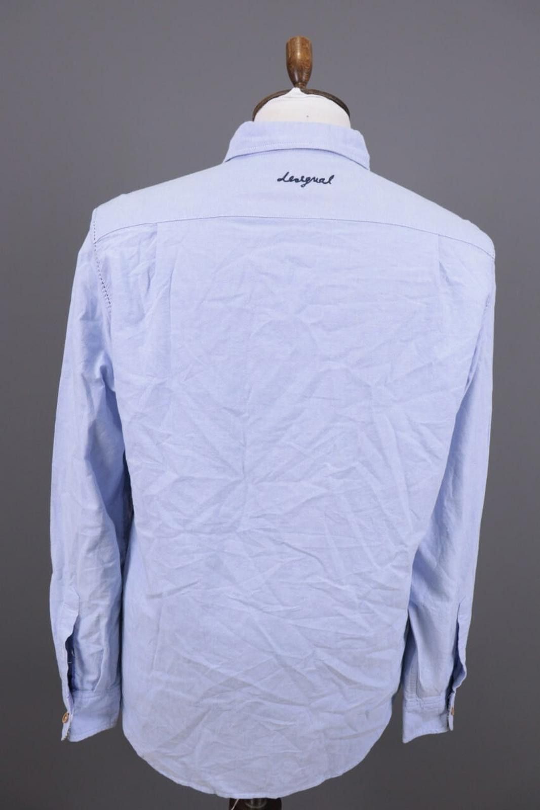Desigual Desigual Check Designer Blue Button Down Shirt Size L Size US L / EU 52-54 / 3 - 9 Thumbnail