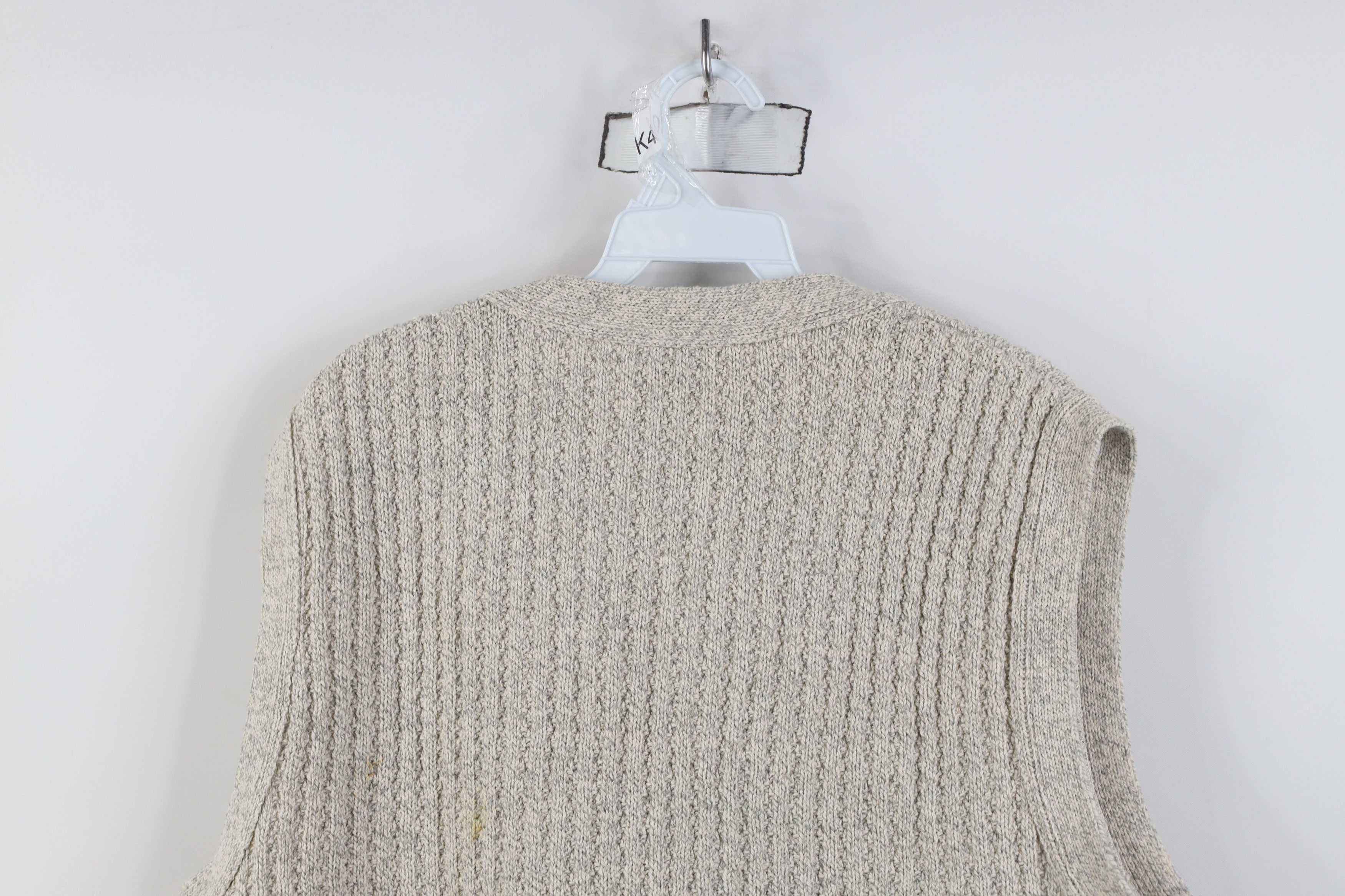 Vintage Vintage 90s Streetwear Cotton Ribbed Knit Sweater Vest USA Size US M / EU 48-50 / 2 - 11 Thumbnail