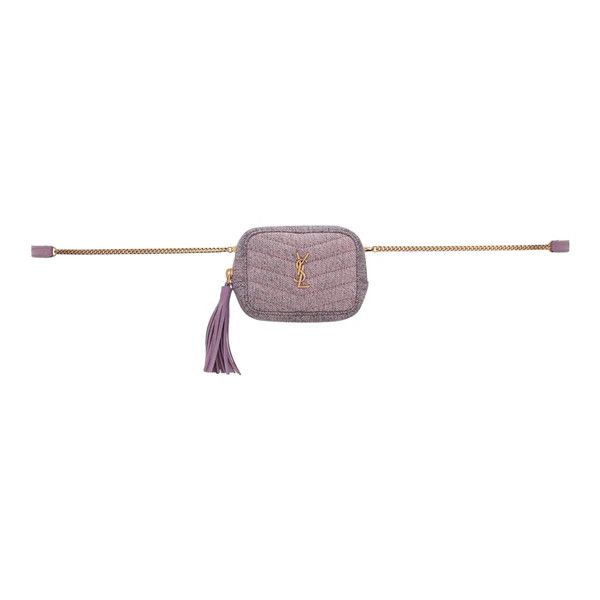 Saint Laurent Paris o1bcso1str1224 Size: 85 /Baby Lou Belt Bag in Washed Purple Size ONE SIZE - 1 Preview