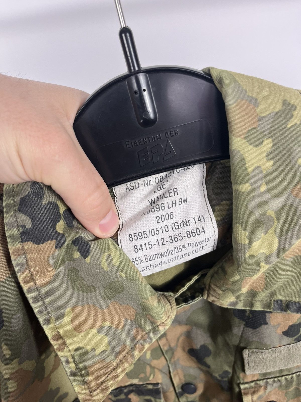 Other German Army Jacket Military Camo 2006 Combat Shirt Coat Size US XL / EU 56 / 4 - 4 Thumbnail