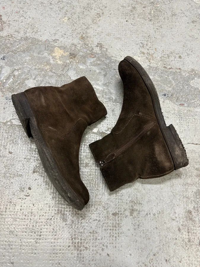 Prada 2000s Prada Brown Suede Leather Ankle Boots Size US 7 / EU 40 - 8 Thumbnail