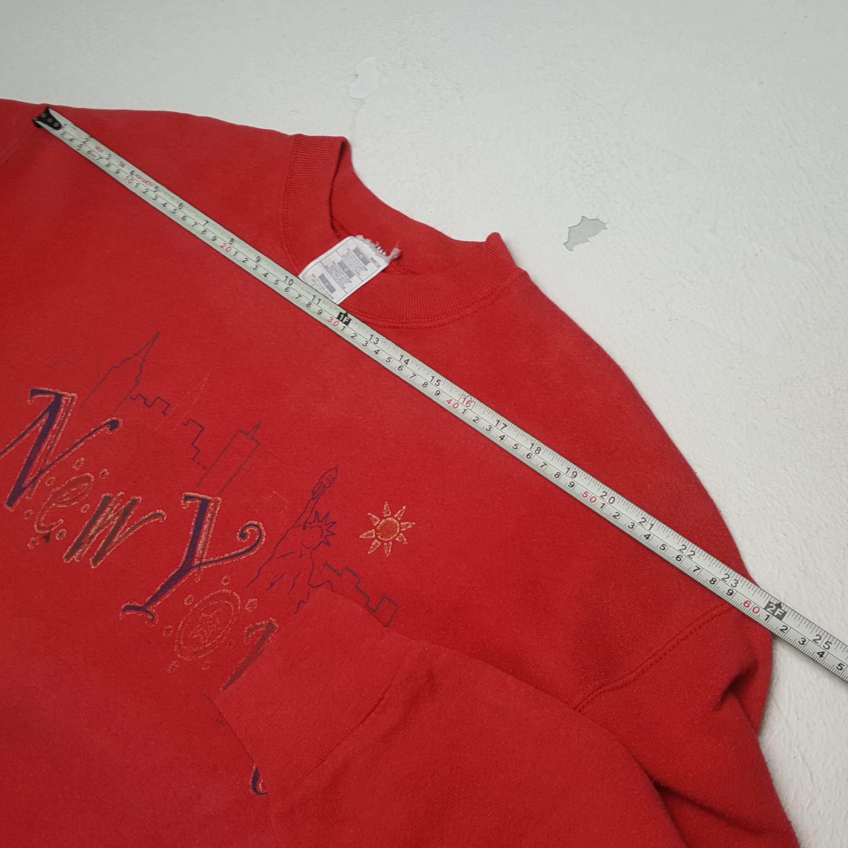 Vintage NEW YORK Design Streetwear Vintage Sweatshirt c270n19 Size US L / EU 52-54 / 3 - 4 Thumbnail