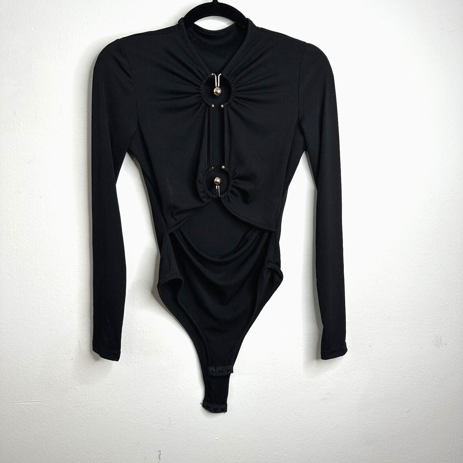 Other Sophie Anne Keyhole Bodysuit Gold Hardware Long Sleeve 2 Size XS / US 0-2 / IT 36-38 - 1 Thumbnail