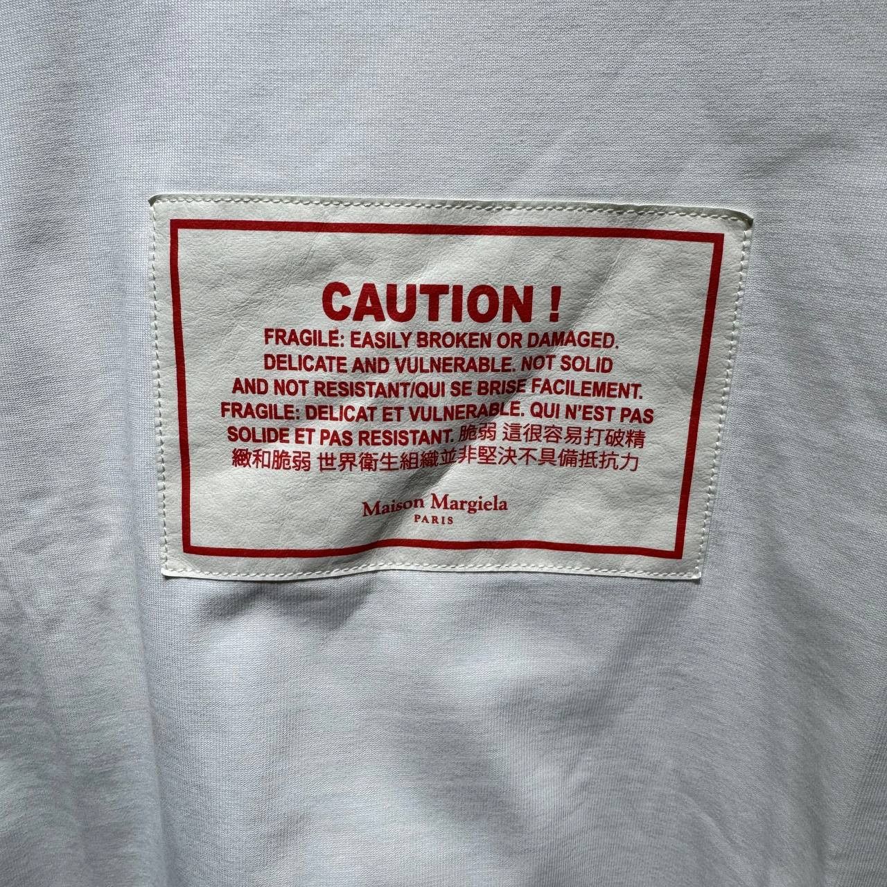 Maison Margiela Maison Margiela Line 10 Caution Tee Size US XXL / EU 58 / 5 - 3 Thumbnail