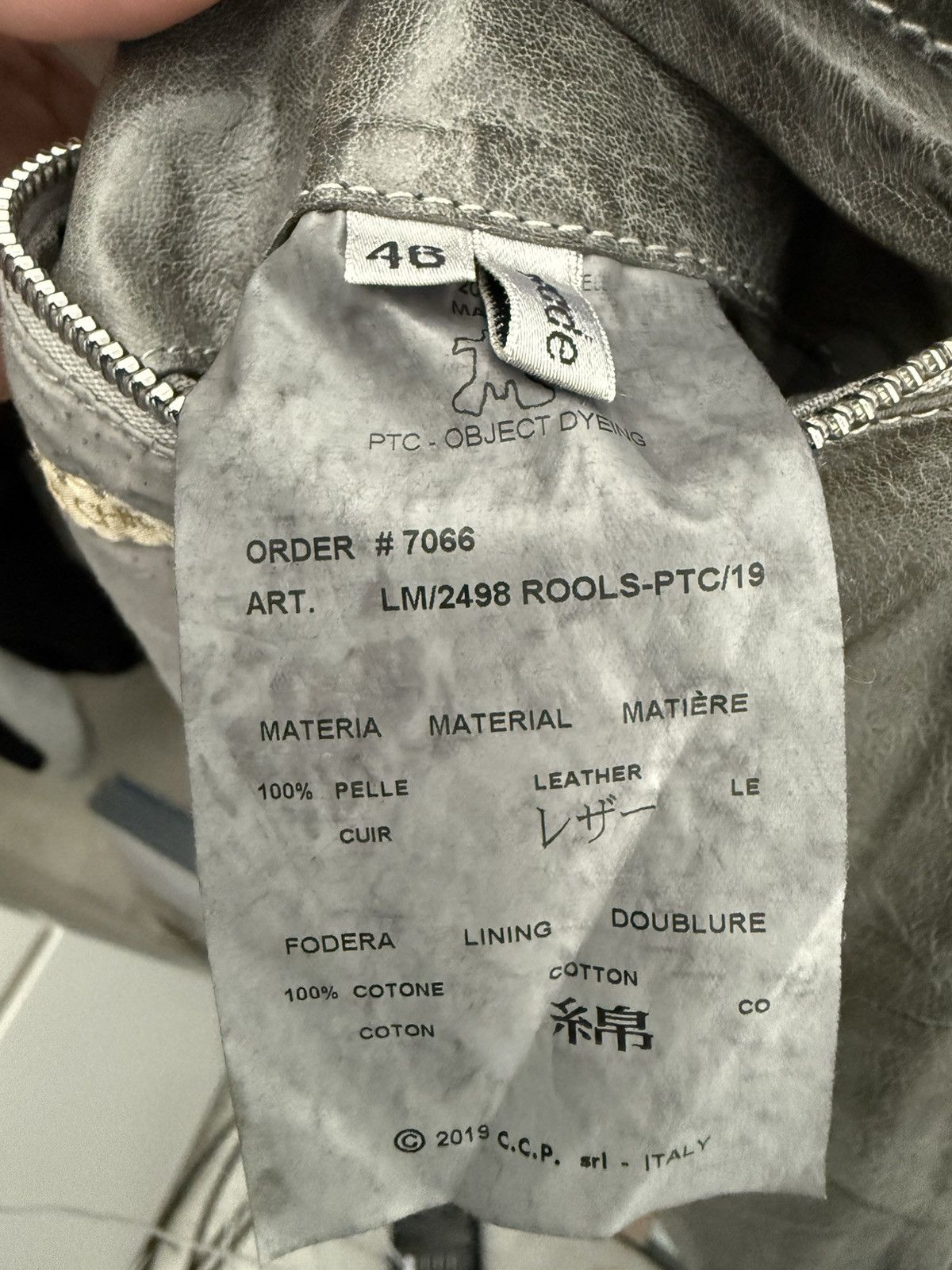Carol Christian Poell LM/2498 SCARSTITCH COL 19 ROOLS SIZE 46 Size US S / EU 44-46 / 1 - 6 Thumbnail