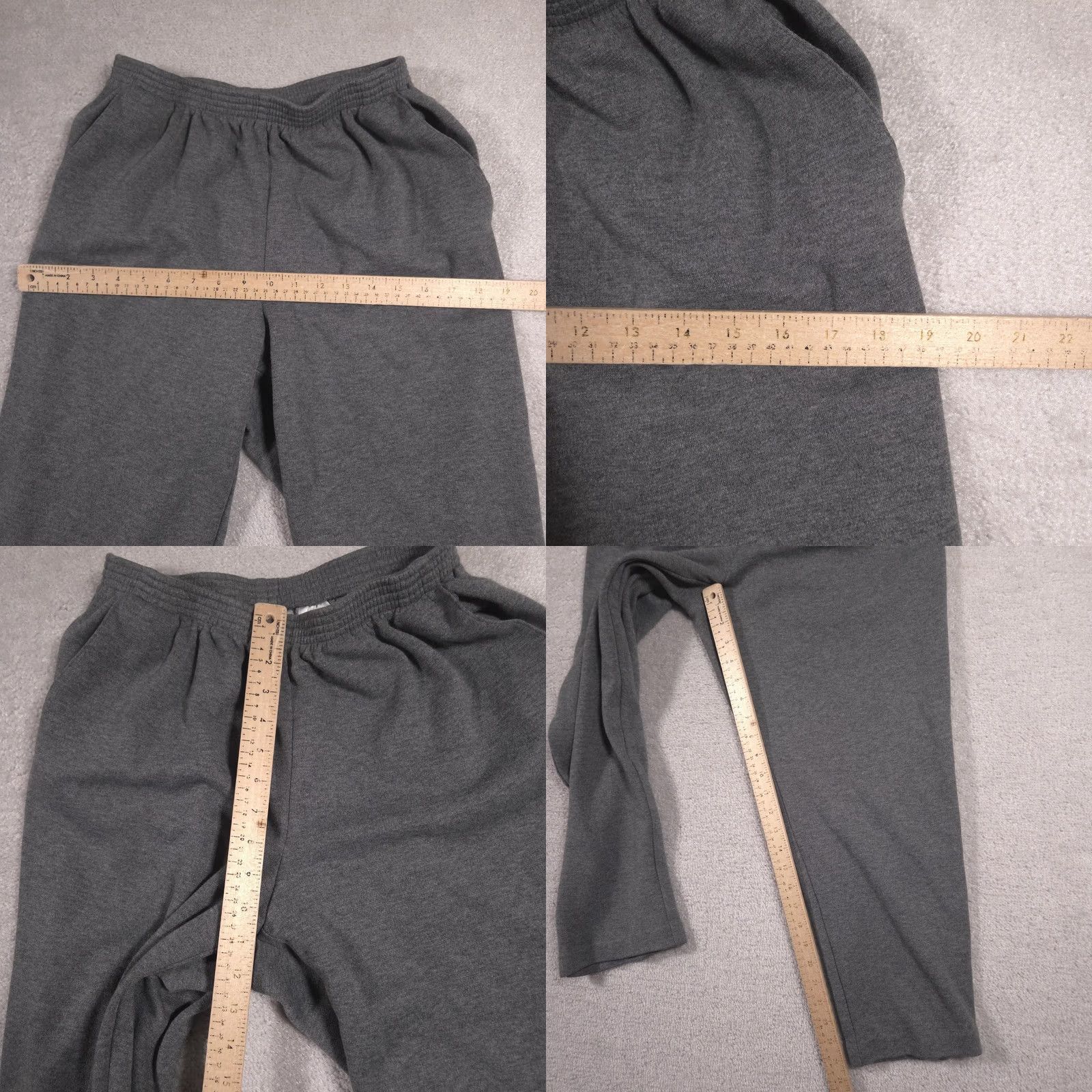 Vintage Alfred Dunner Sweatpants Womens 12 Gray Knit Elastic Waist Pockets Straight Leg Regular Inseam 25.5 in Mens Womens Girls? Size 34" / US 12 / IT 48 - 8 Thumbnail