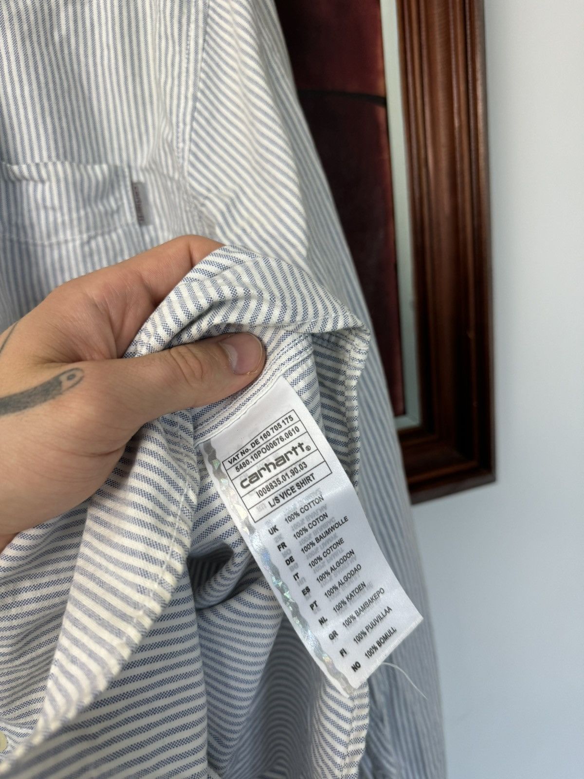 Carhartt Carhartt Vice Shirt Button Up Stripes Work Workwear Casual Size US M / EU 48-50 / 2 - 4 Thumbnail