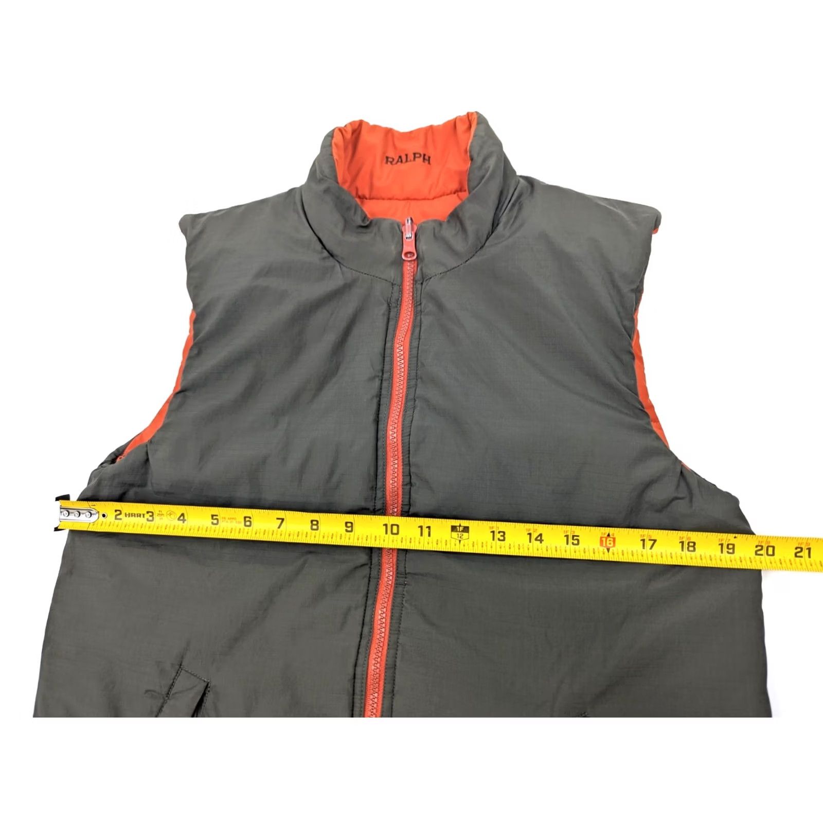 Polo Ralph Lauren Polo Ralph Lauren Vest Reversible Ripstop Outdoor Men S Olive Green Orange Full Zip Puffer Insulated Mid-Length 40 in Chest Size Size US S / EU 44-46 / 1 - 6 Thumbnail