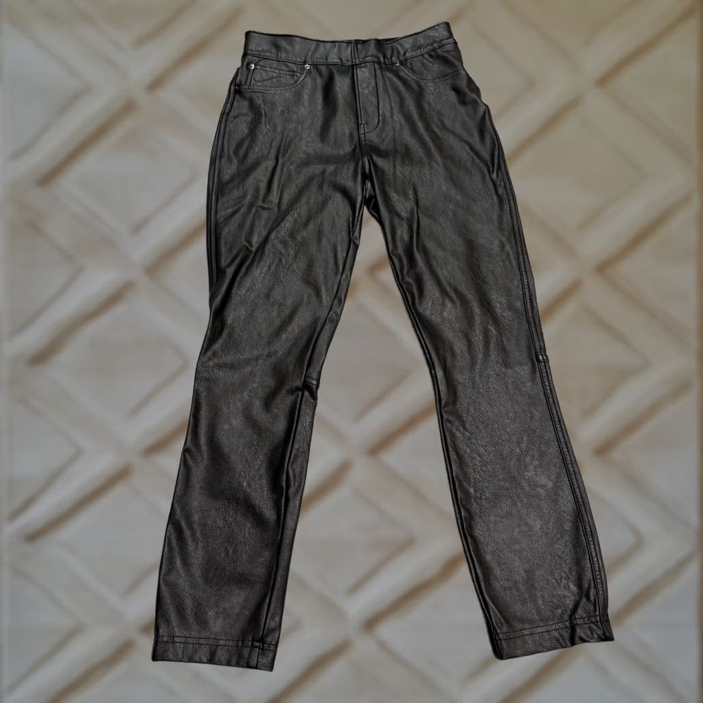 Spanx Spanx Faux Leather Skinny Stretch Leggings Pants Womens XS Black High Rise 24x24 Stretch Ankle Leggings City Classic Womens Black XS Spanx Size 26" / US 2 / IT 38 - 1 Thumbnail
