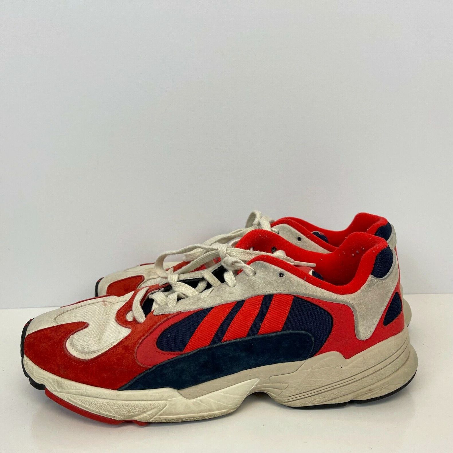 Adidas Yung 1 Goku Shoes White Collegiate Navy Suede Mens Size 12 Footwear