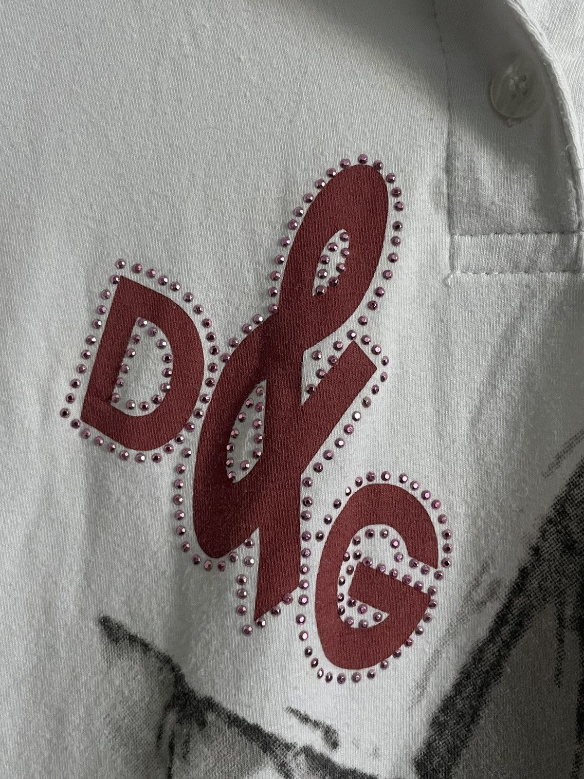 Dolce & Gabbana Vintage Y2K Dolce & Gabbana Polos Crop Shirt RARE Size M / US 6-8 / IT 42-44 - 3 Thumbnail