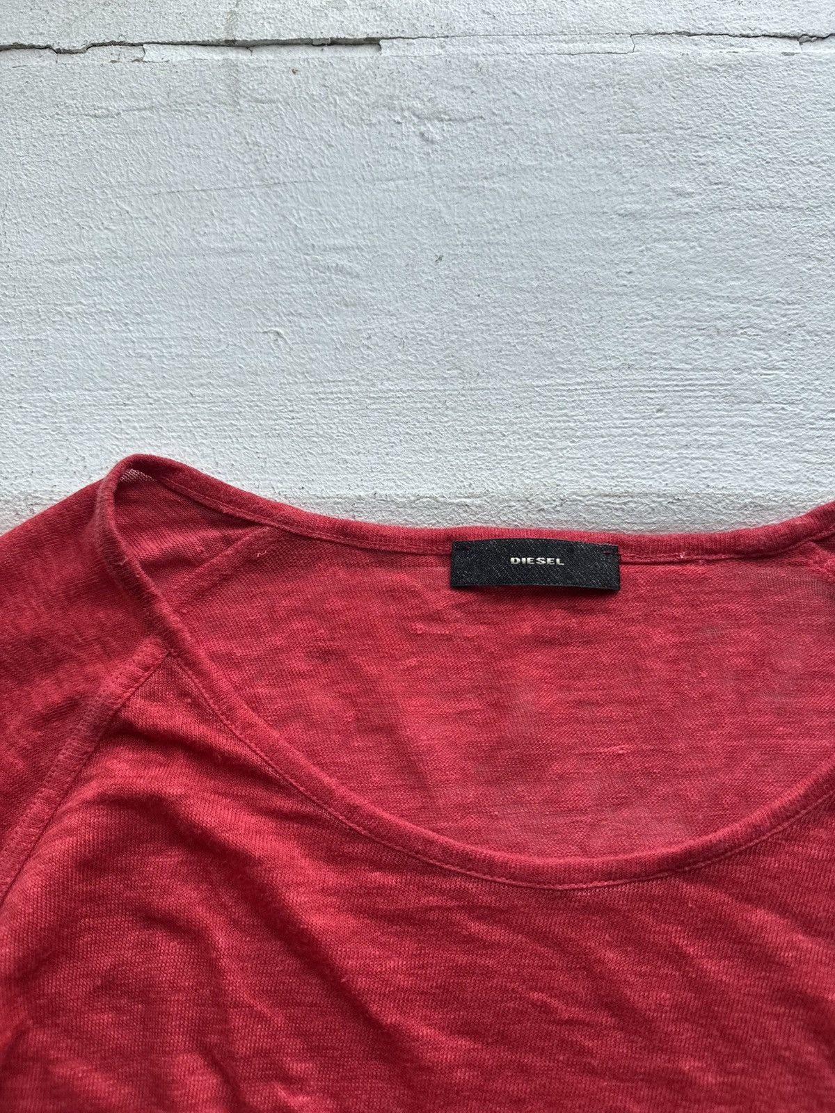 Diesel 🚨Vintage AVANT-GARDE Diesel SWEATER D metal logo Y2K gothic Size US M / EU 48-50 / 2 - 5 Thumbnail