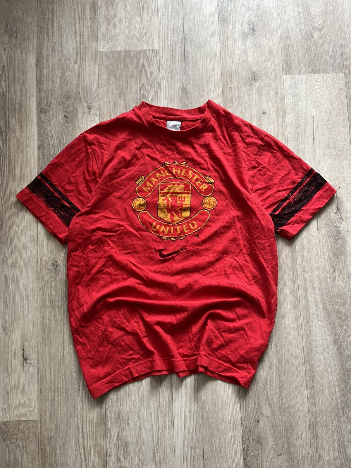 Nike × Vintage Vintage Center Swoosh Nike Manchester United Tee Size US M / EU 48-50 / 2 - 1 Thumbnail