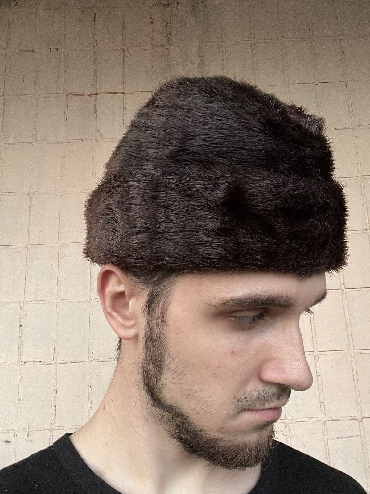 Vintage Vintage Rare Real fur Winter hat USSR hat Brezhnevka Size ONE SIZE - 12 Thumbnail