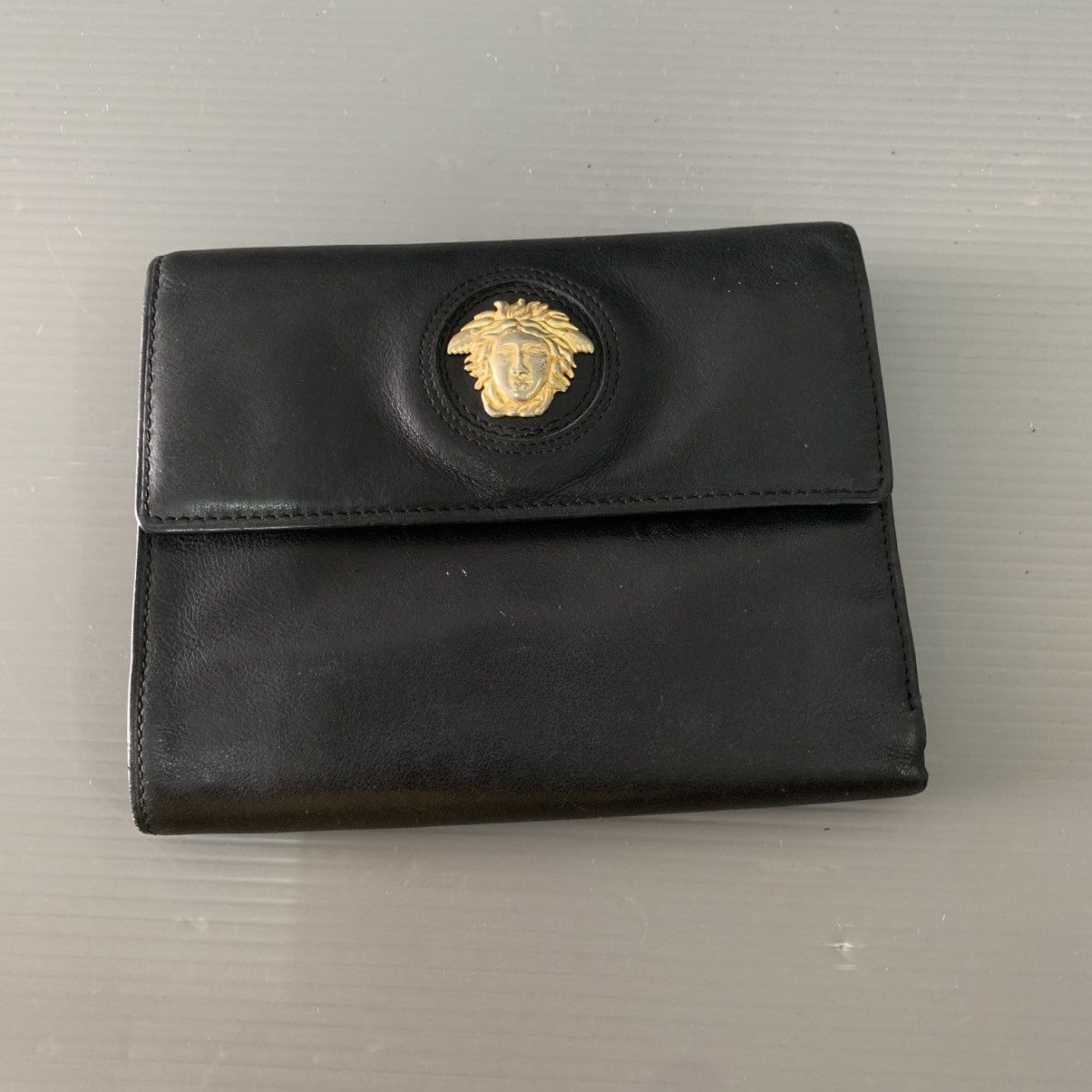 Versace Gianni Versace Black Leather Wallet Size ONE SIZE - 2 Thumbnail