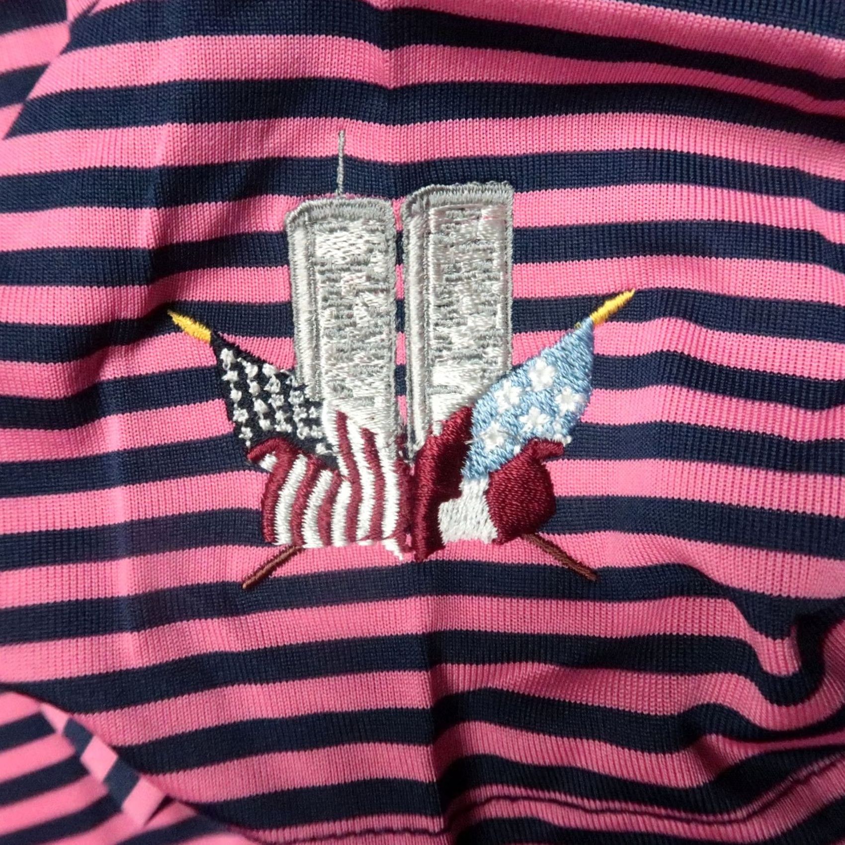 Vintage Donald Ross Shirt Polo Men M Navy Pink Striped Graphic Moisture Wicking Lightweight Tennis Golf Bagged Brand: Donald Ross Size US M / EU 48-50 / 2 - 5 Thumbnail