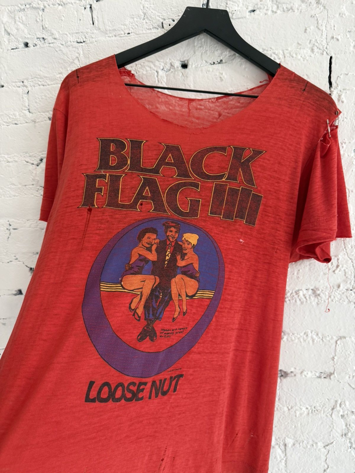 Vintage 1985 BLACK FLAG ‘LOOSE NUT’ TEE Size US M / EU 48-50 / 2 - 2 Thumbnail