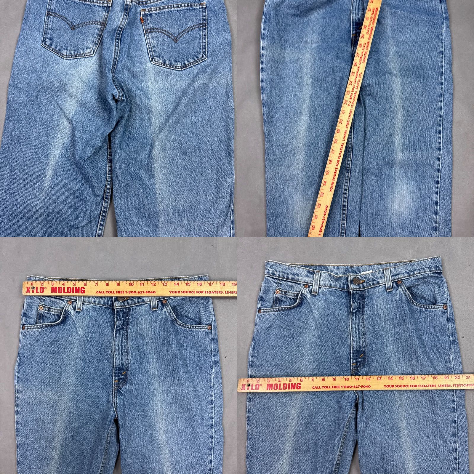 Levi's VINTAGE Levi's Jeans Womens 34x32 90s Made USA 921 Sun Fade Pant Blue 34x32 Levi's 500 Series Jeans Womens 90s On Sun Fade 5-Pocket Denim Pants Mens? Size 38" / US 16 / IT 52 - 8 Thumbnail