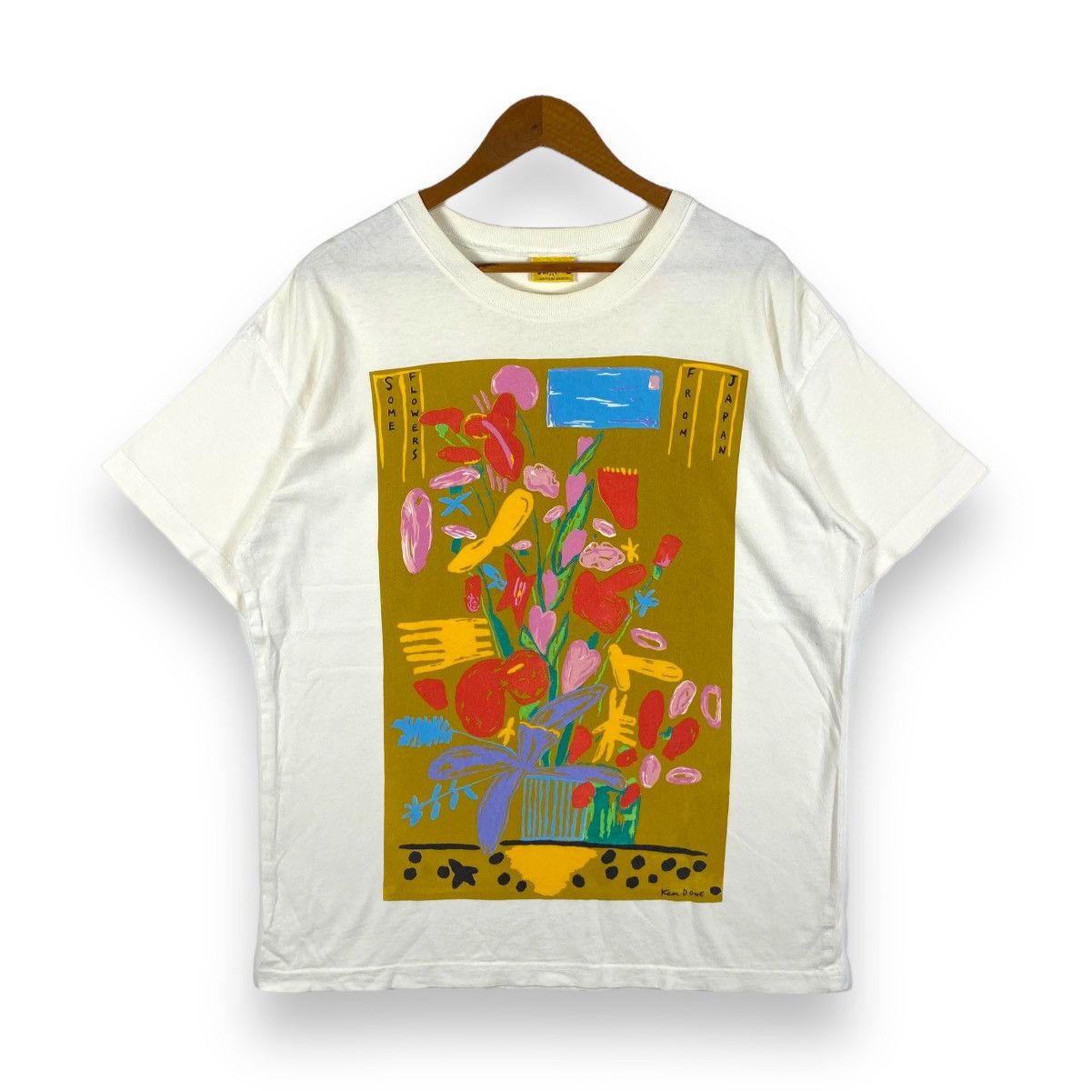 Vintage Vintage 90's KEN DON Some Flowers From Japan Art Graphic Size US L / EU 52-54 / 3 - 1 Thumbnail