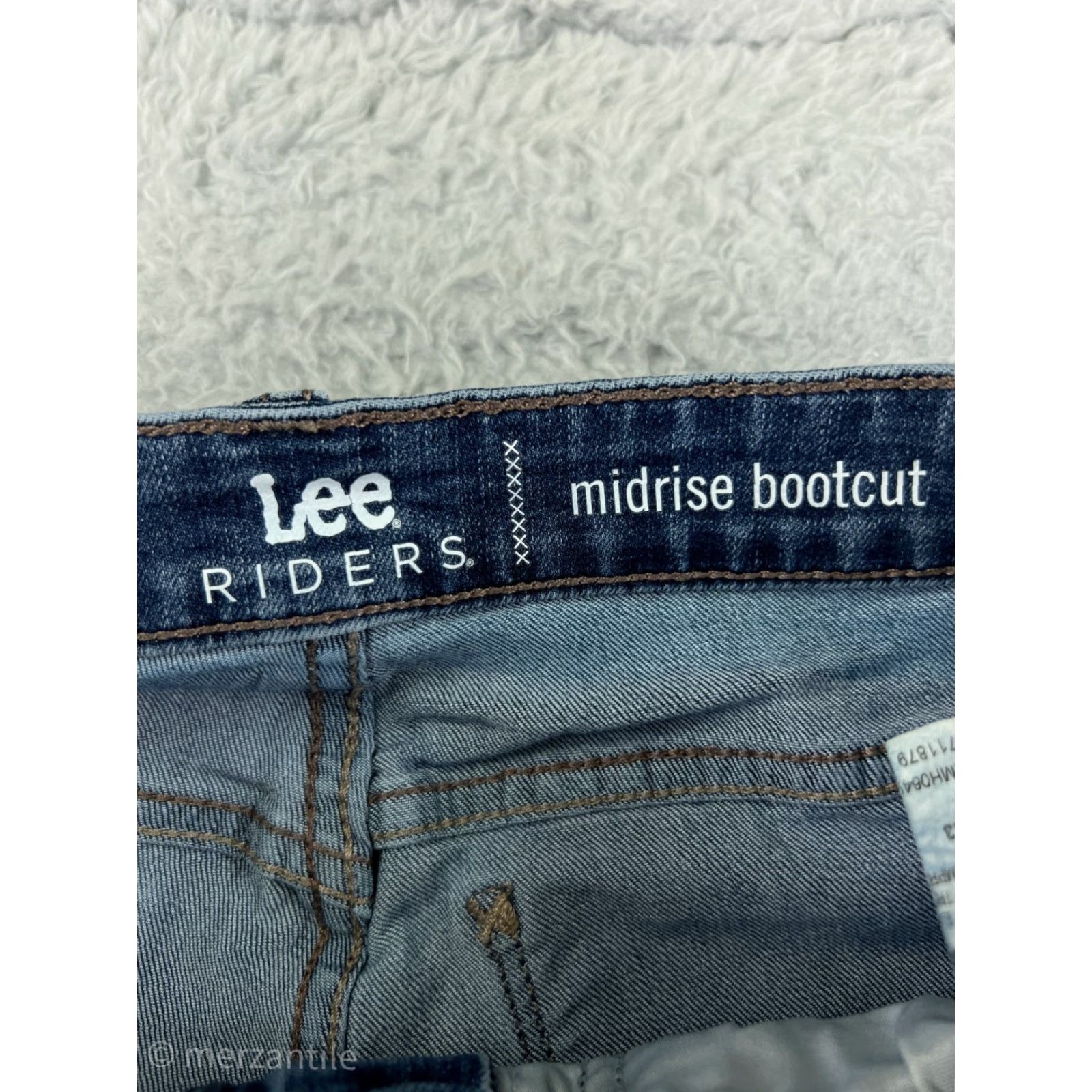 Lee Lee Jeans Womens 8 Blue Denim Bootcut Mid Rise Western Cotton Blend Size 30" / US 8 / IT 44 - 4 Thumbnail