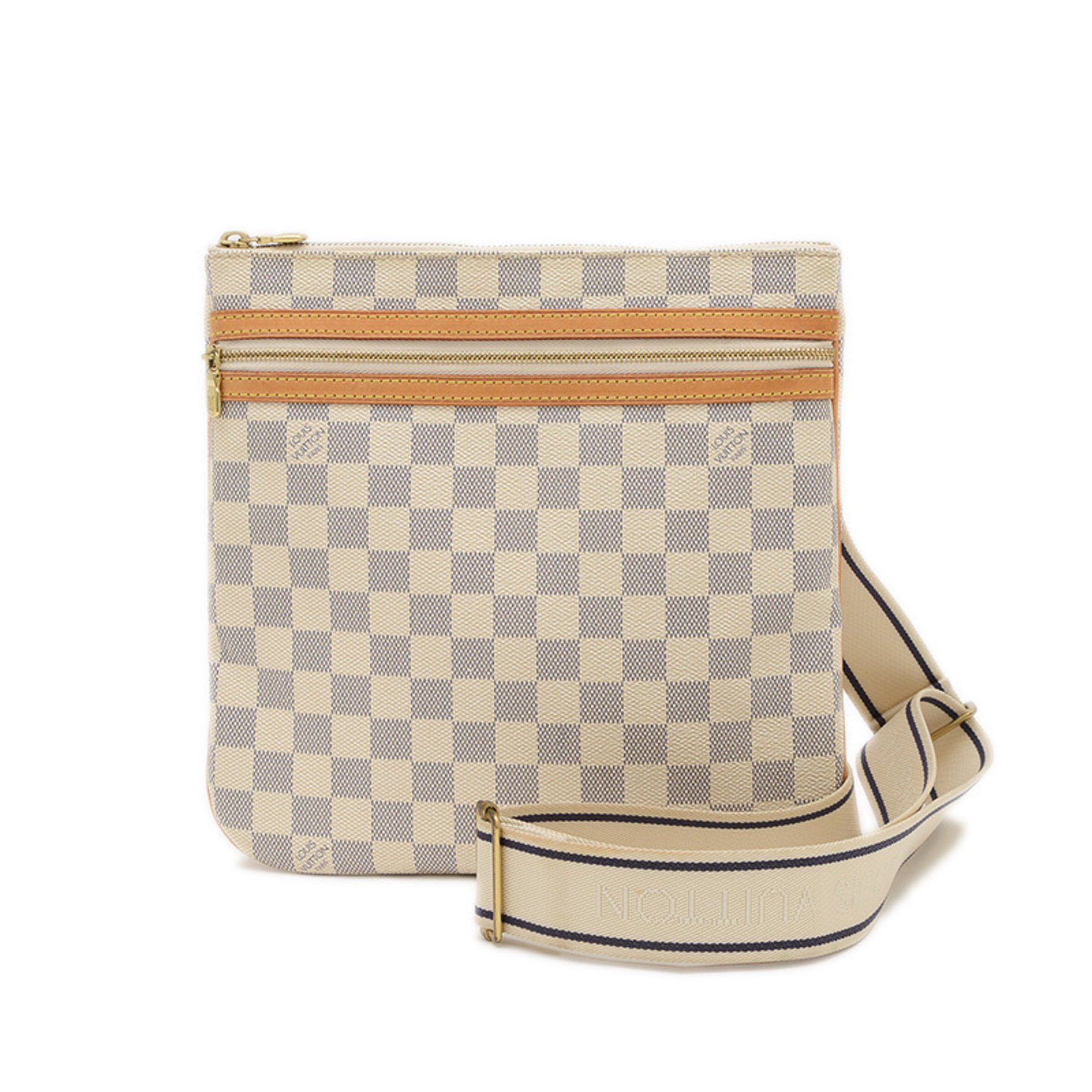 Louis Vuitton Damier Azur Pochette Bosphore Shoulder Bag N51112 in Beige, Women's