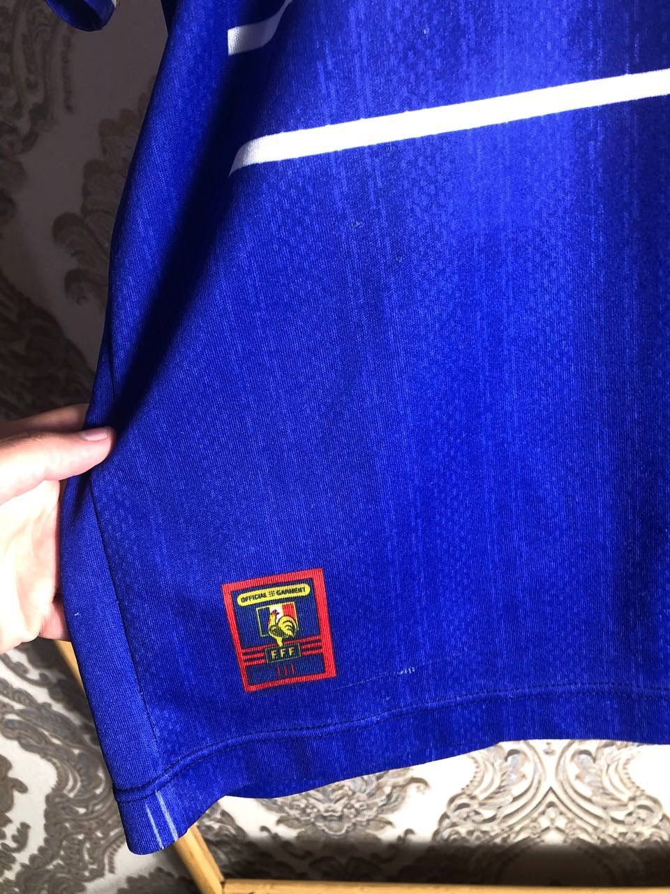 Vintage VERY RARE FRANCE ZIDANE 10 SOCCER JERSEY BLOKECORE RETRO 90s Size US S / EU 44-46 / 1 - 3 Thumbnail