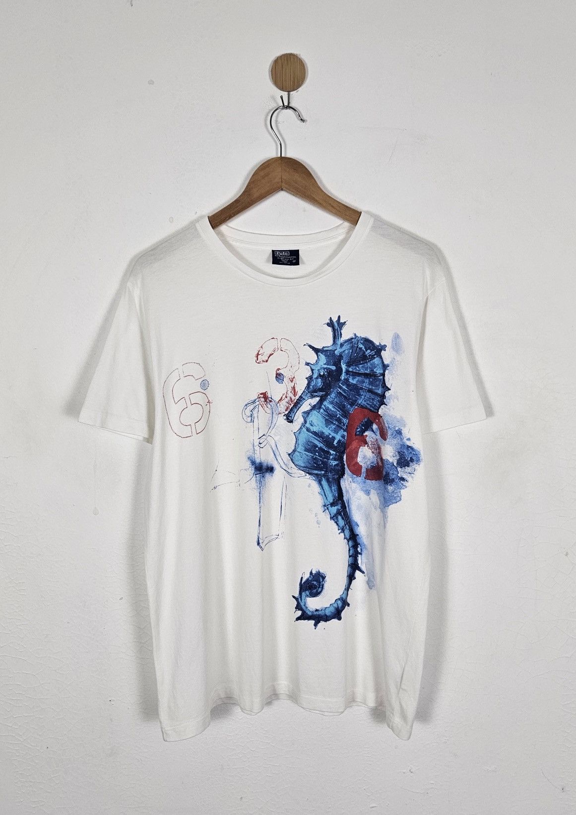 Polo Ralph Lauren Vintage Polo Ralph Lauren RL seahorses tee shirt Size US L / EU 52-54 / 3 - 1 Thumbnail