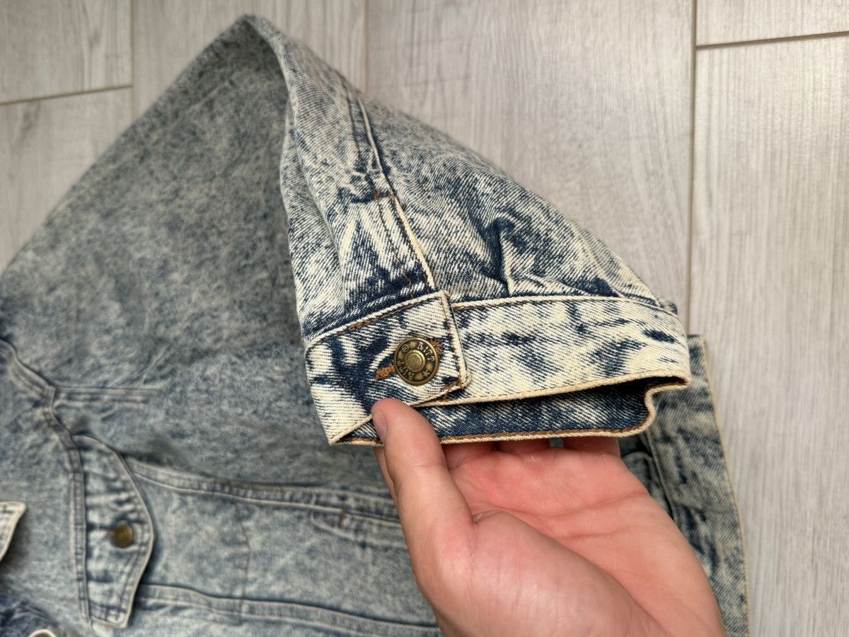 Vintage Vintage Italian style Oversized Washed Denim Jacket Size US L / EU 52-54 / 3 - 4 Thumbnail