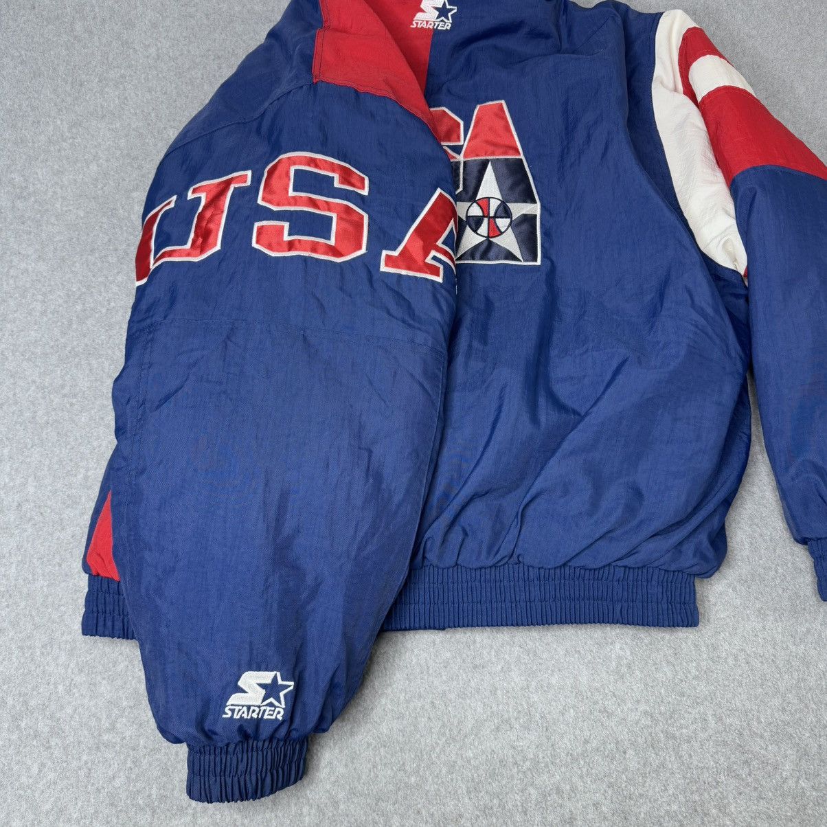Starter Vtg Olympic USA Basketball 90s Starter Coat America XL Size US XL / EU 56 / 4 - 15 Thumbnail