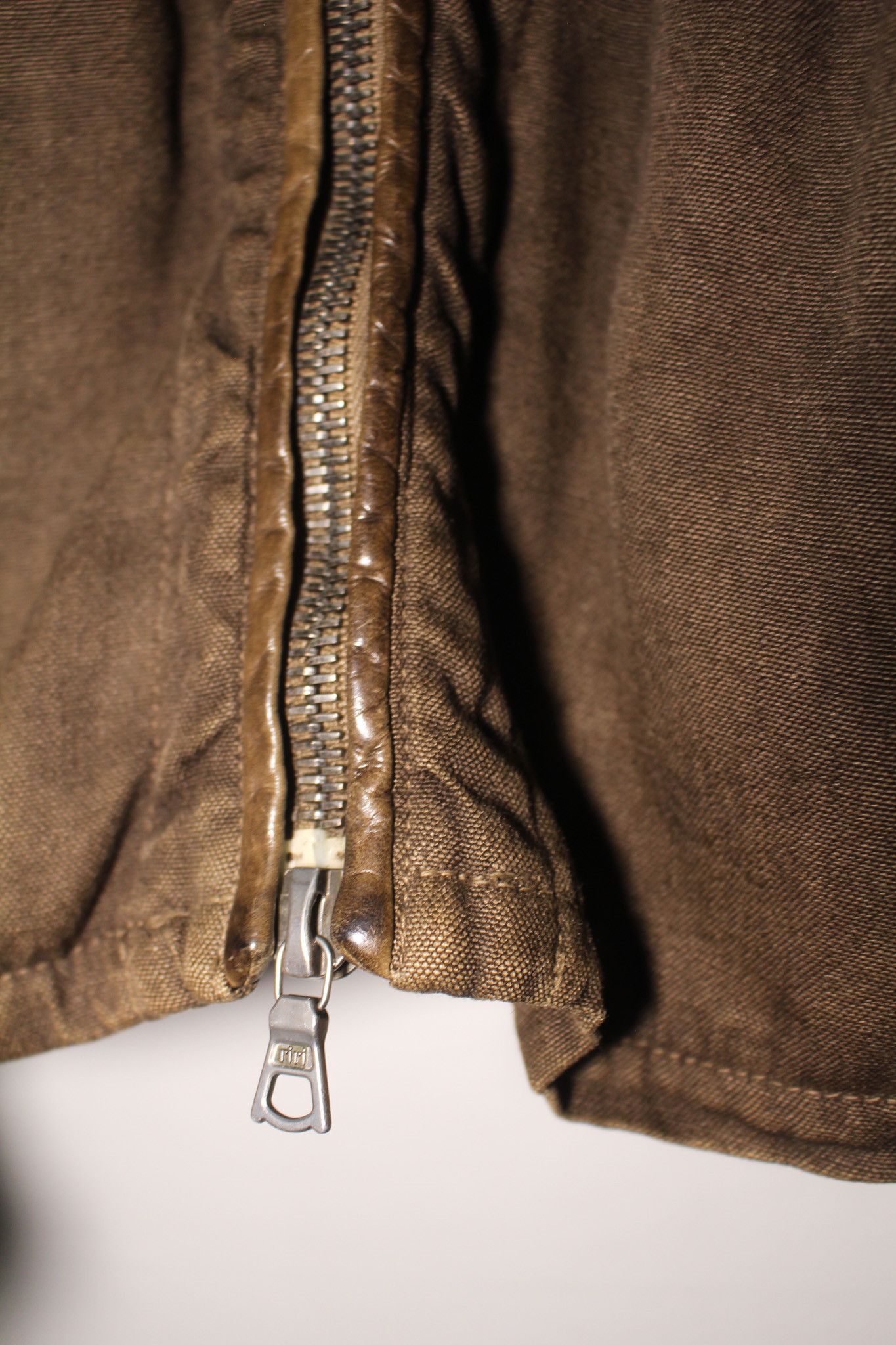 Isamu Katayama Backlash Linen/Cow Leather Moto Rider Jacket Size US S / EU 44-46 / 1 - 6 Thumbnail