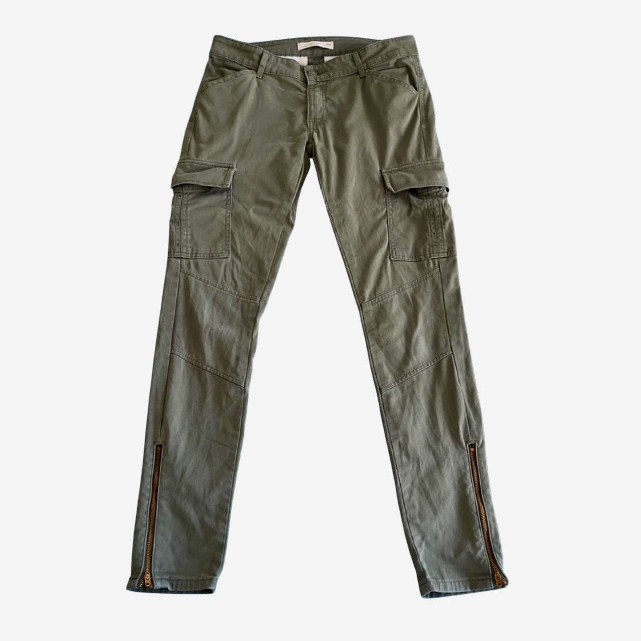 Levi's Levis Women Slim Cargo Jeans Pants Khaki Ankle Zip Stretch Size 27" / US 4 / IT 40 - 1 Thumbnail