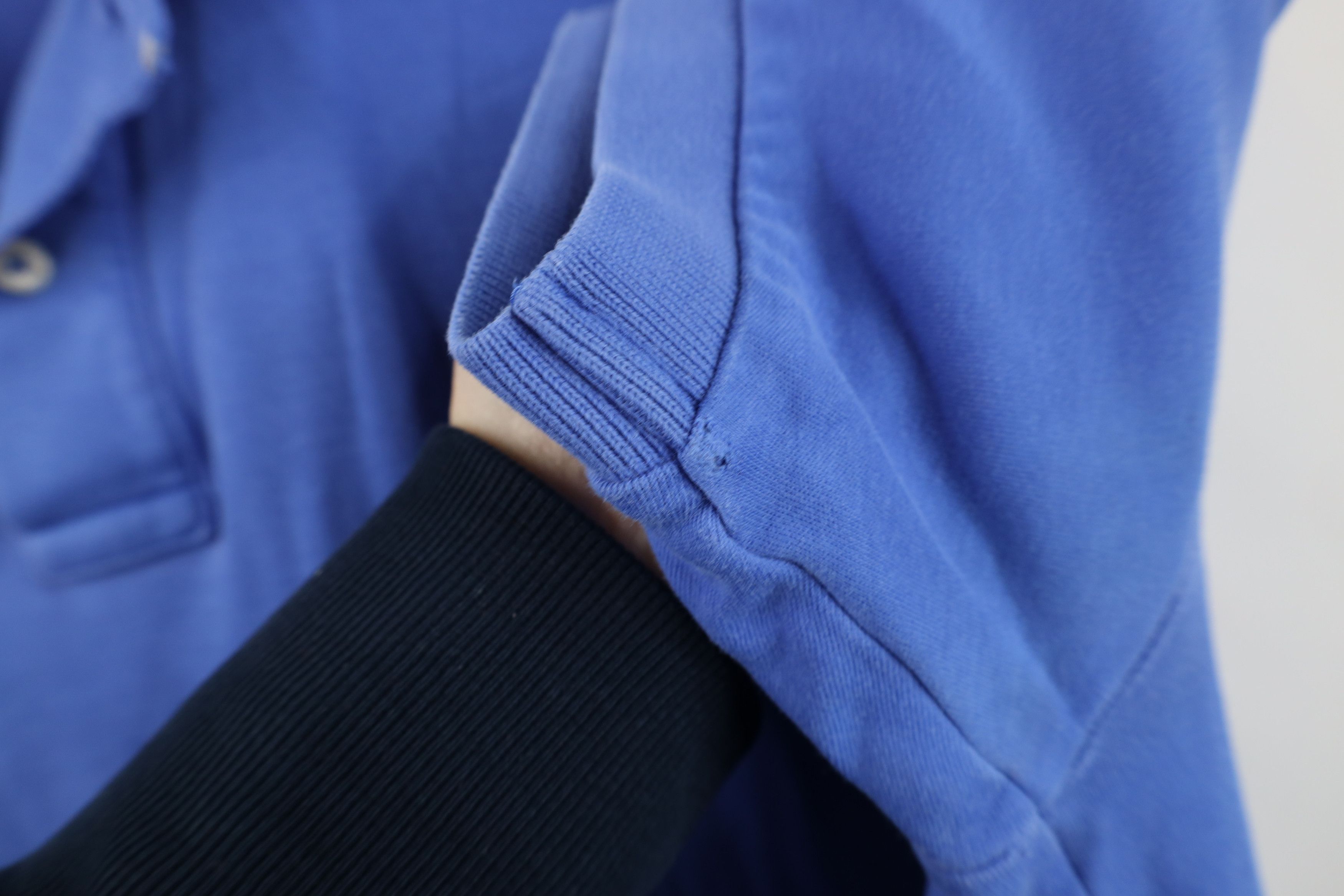 Ralph Lauren Vintage 90s Ralph Lauren Soft Cotton Knit Golf Polo Blue Size US M / EU 48-50 / 2 - 11 Thumbnail