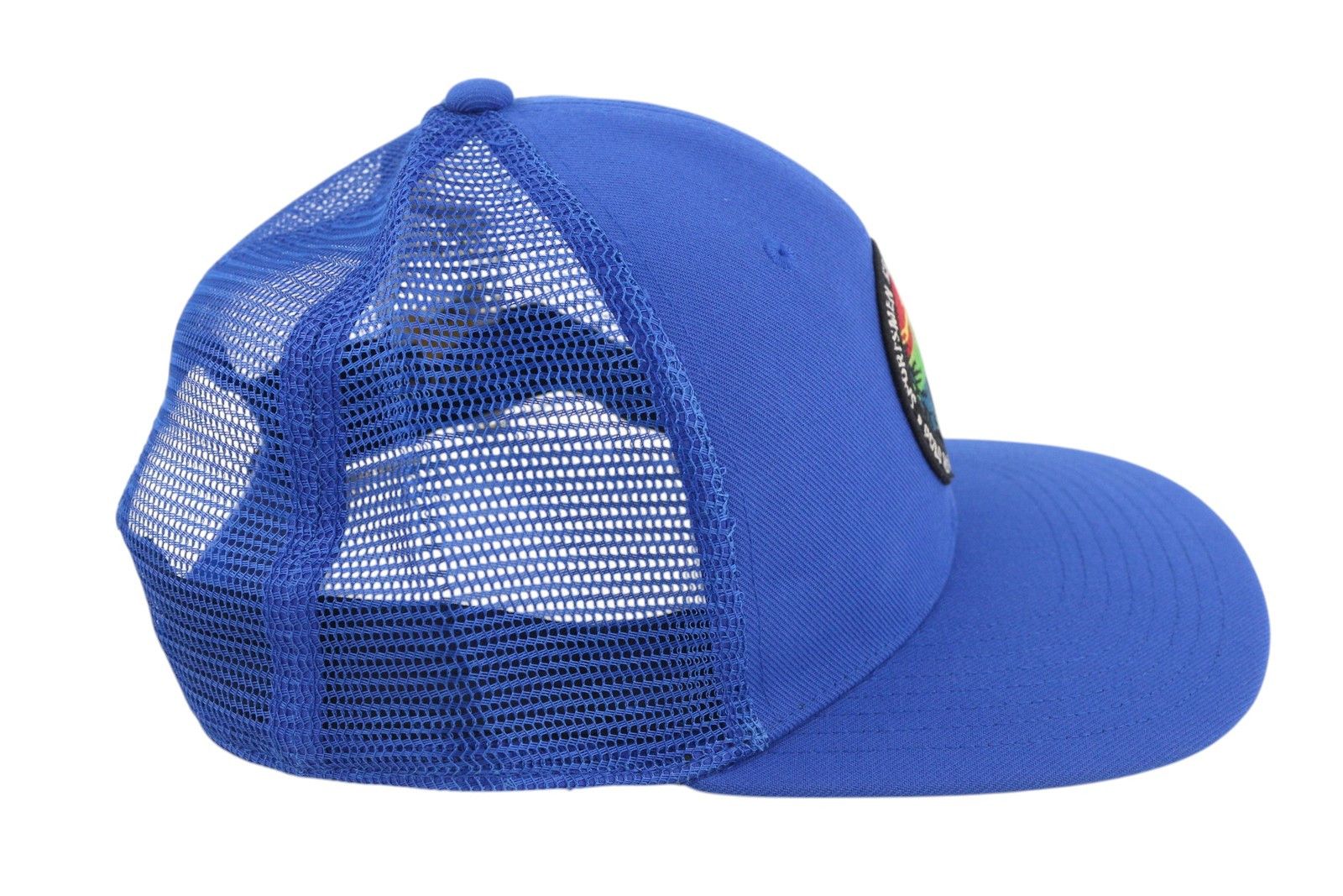 Polo Ralph Lauren HIGH CROWN 58 CM Blue Twill Trucker Snapback Cap 84669 Size ONE SIZE - 4 Thumbnail
