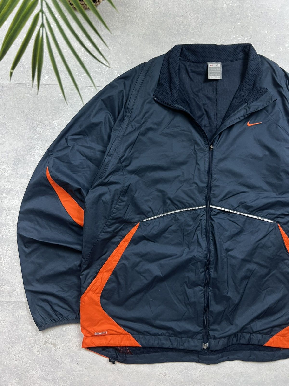 Nike 90s Nike Swoosh Vintage Y2K Oversized Nylon Retro Jacket Size US XL / EU 56 / 4 - 2 Thumbnail