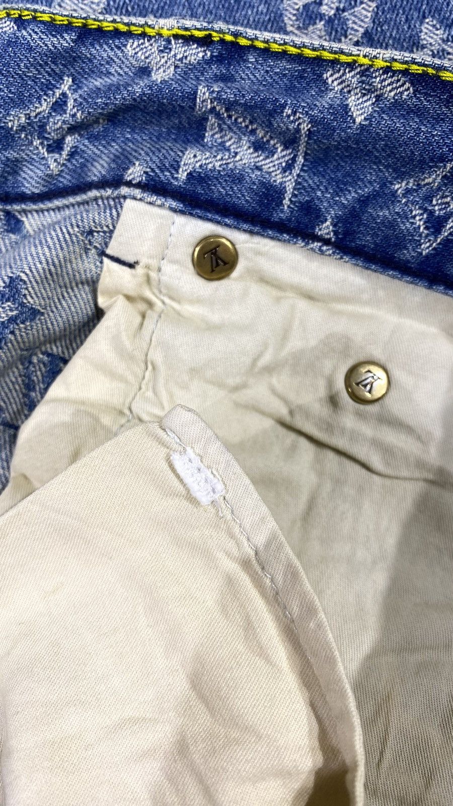 Louis Vuitton × Supreme Louis Vuitton X SUPREME 1 OF 1 Sample Carpenter Denim Jeans Size US 30 / EU 46 - 22 Thumbnail