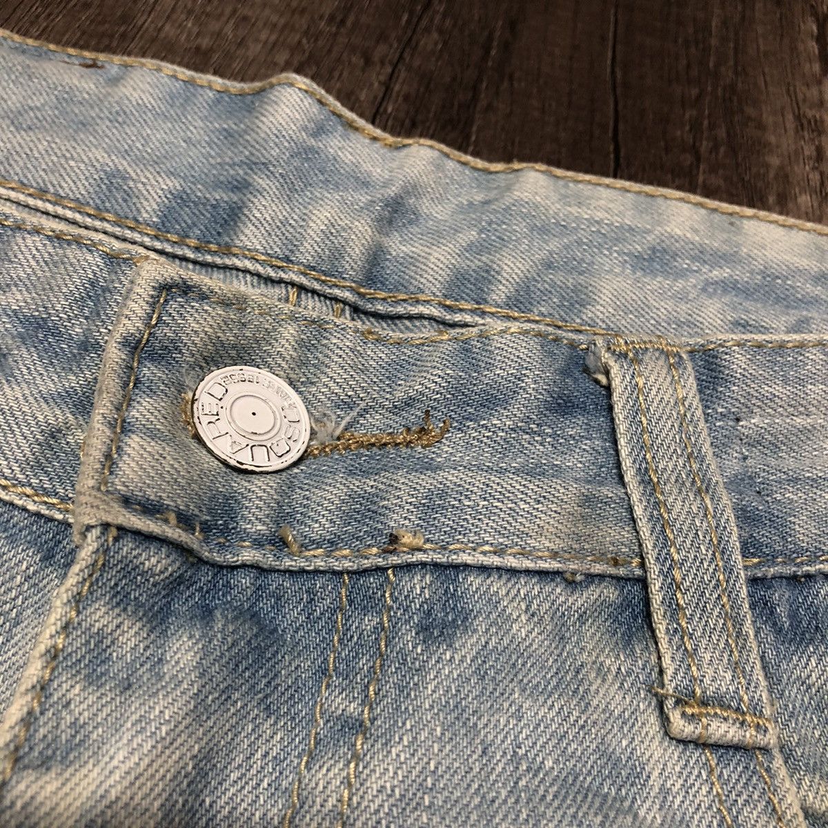 Designer × Dsquared2 × Vintage DSQUARED2 DISTRESSED DENIM JEANS Size US 30 / EU 46 - 12 Thumbnail