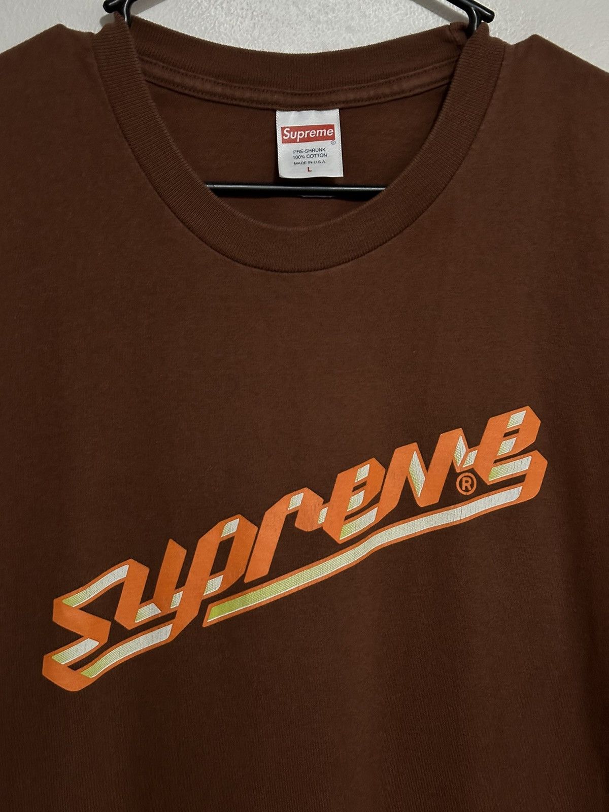 Supreme Supreme Banner Tee Size US L / EU 52-54 / 3 - 2 Thumbnail