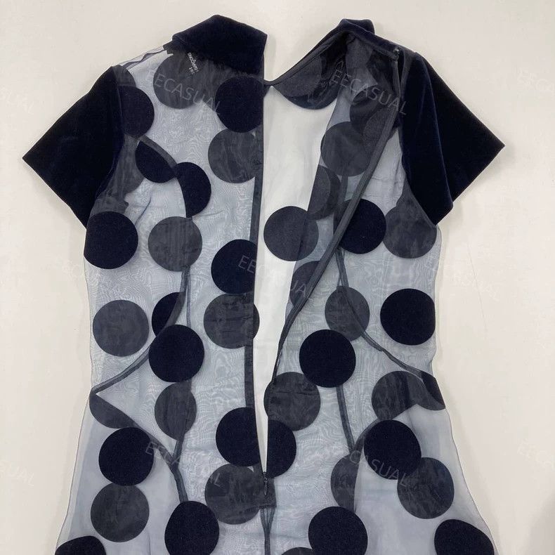 Comme des Garcons Comme Des Garcons Velvet polka-dot short sleeve ball colla Size M / US 6-8 / IT 42-44 - 3 Thumbnail
