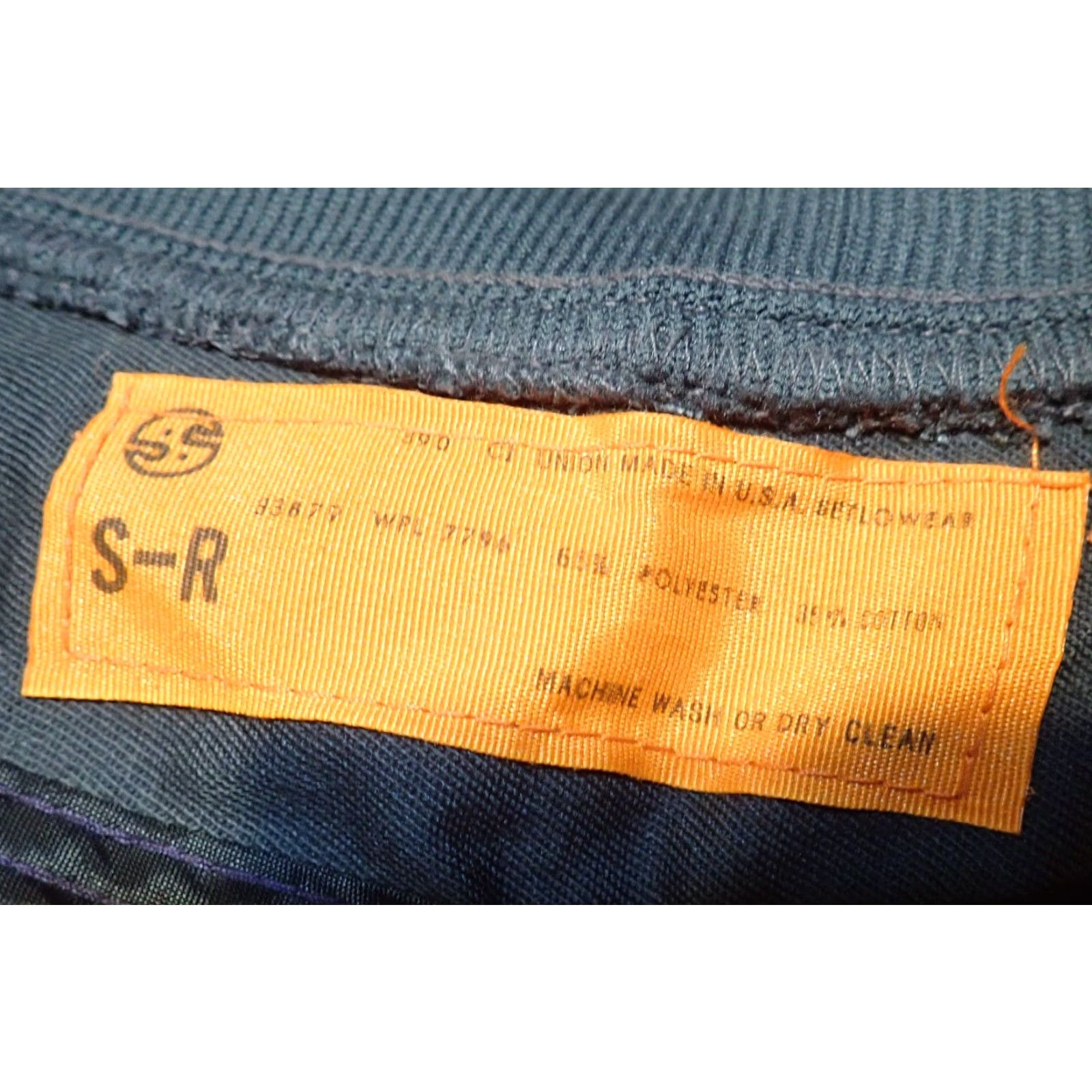 IDEA VINTAGE Setlowear Jacket Eisenhower Work Jacket USA 70s Mechanic Union Made Blue Small Mens Zip Front Pocket Size S Size US S / EU 44-46 / 1 - 5 Thumbnail