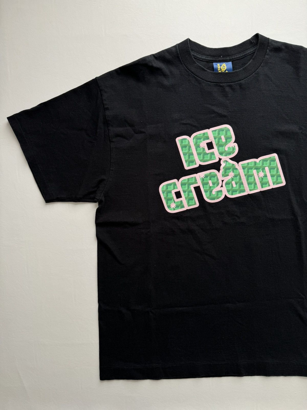 image of Billionaire Boys Club Season 9 Ice Cream Waffle Soft Serve Logo Tee in Black, Men's (Size XL)