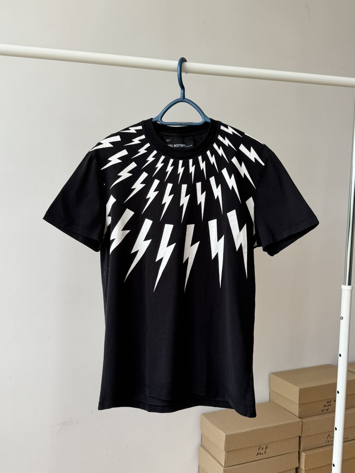 Neil Barrett Neil Barrett Thunderbolt Print T-shirt Size US M / EU 48-50 / 2 - 1 Thumbnail