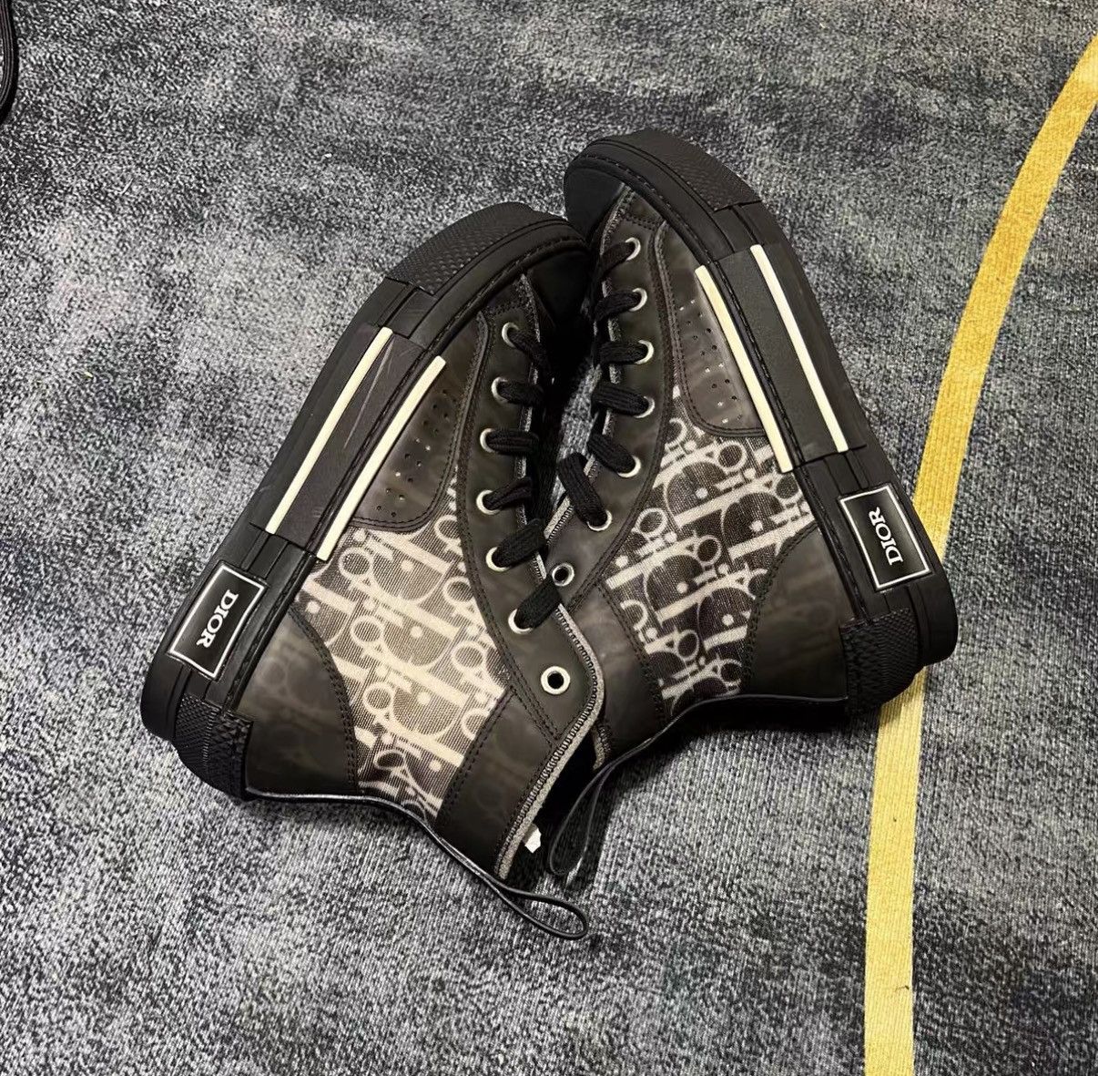 Dior Dior B23 Oblique High Top Sneakers J42 Size US 6 / IT 36 - 4 Thumbnail