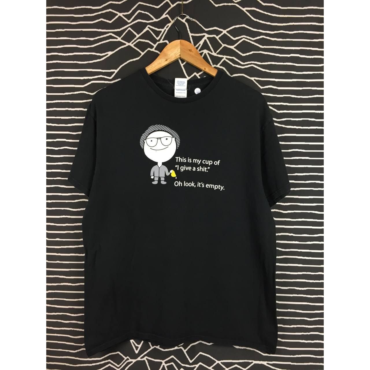 Delta × Vintage Vtg Y2K This Is My Cup Of I give a sh*t Funny Sarcastic Tee Size US L / EU 52-54 / 3 - 1 Thumbnail