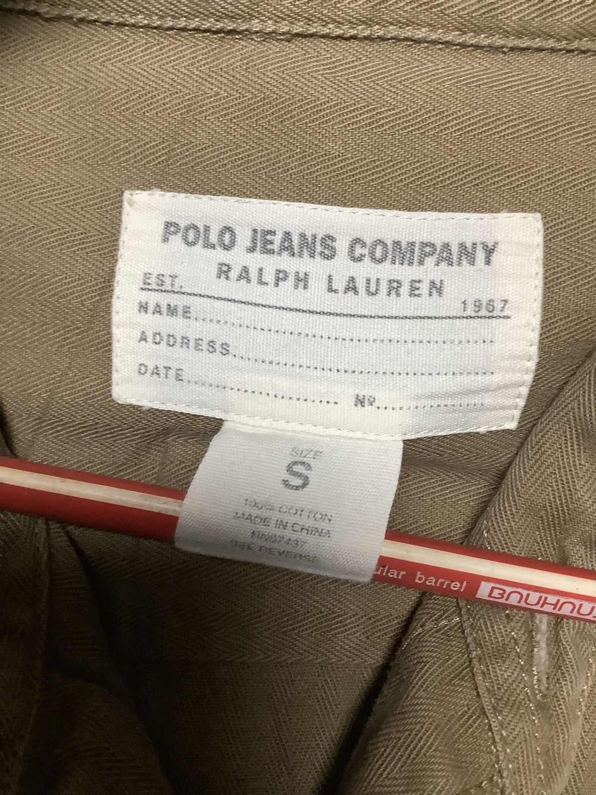 Polo Ralph Lauren × Ralph Lauren × Vintage Vintage Polo Ralph Lauren Military Style Shirt Size US S / EU 44-46 / 1 - 3 Thumbnail