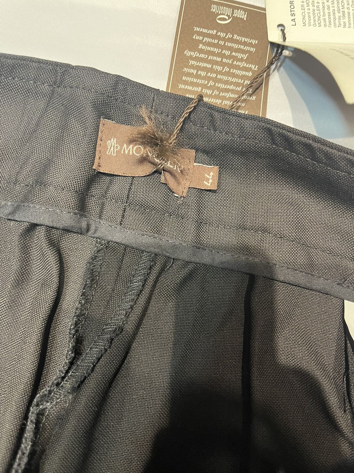 Moncler × Vintage Moncler Ladies’ Black Cotton Wide-legged Trouser Pants Y2K Size 30" / US 8 / IT 44 - 5 Thumbnail