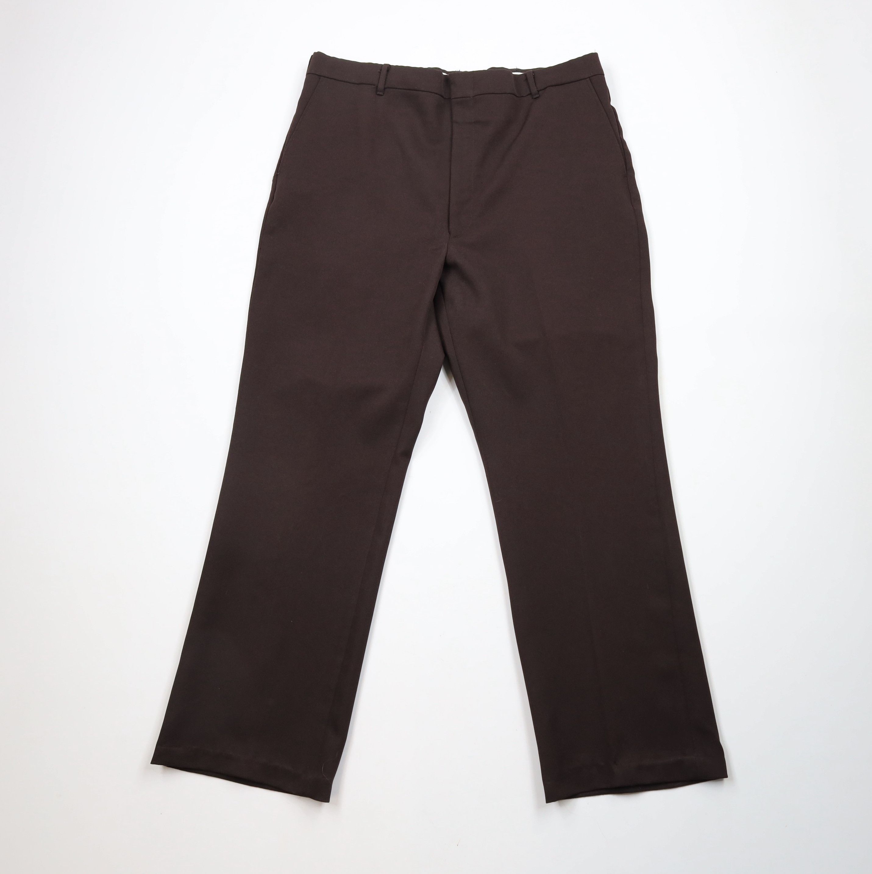 Vintage Vintage 70s Streetwear Bell Bottoms Chino Pants Brown USA Size US 36 / EU 52 - 1 Thumbnail