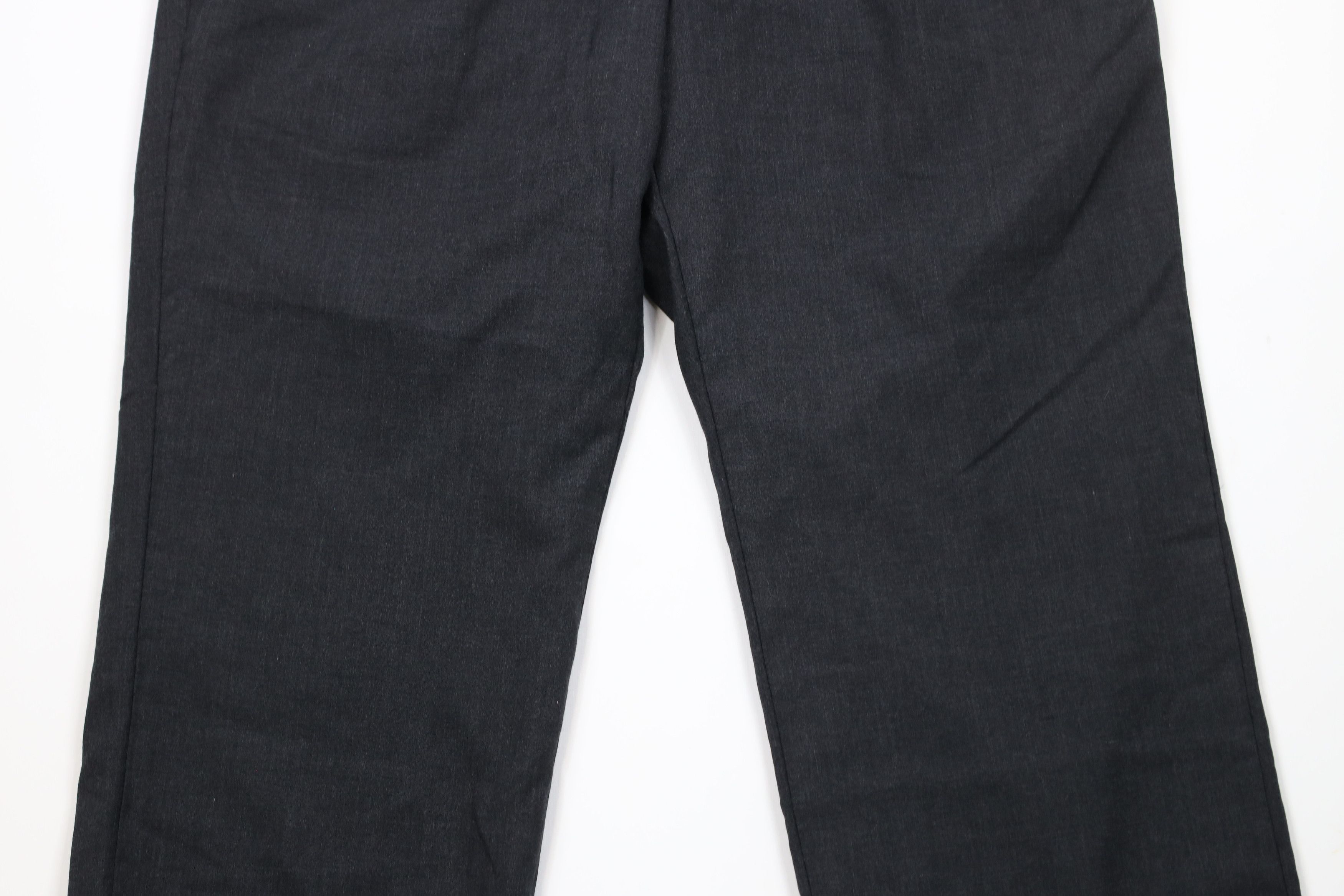 Vintage Vintage 90s Streetwear Wide Leg Wool Chino Pants Gray Size US 36 / EU 52 - 3 Thumbnail