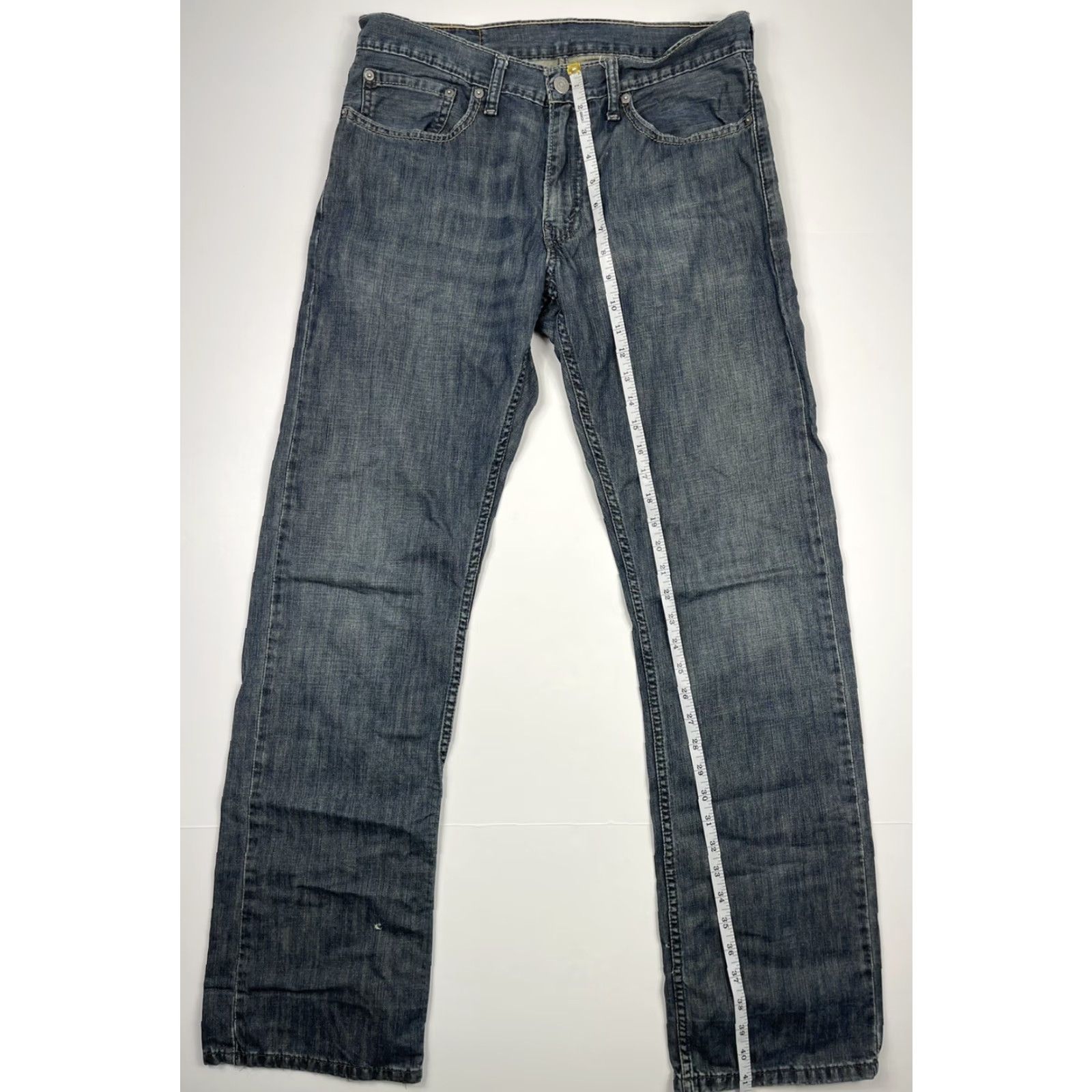Levi's Levi's 514 Regular Fit Straight Leg Denim Jeans Blue Medium Wash 34x34 Mens Classic Size US 32 / EU 48 - 7 Thumbnail